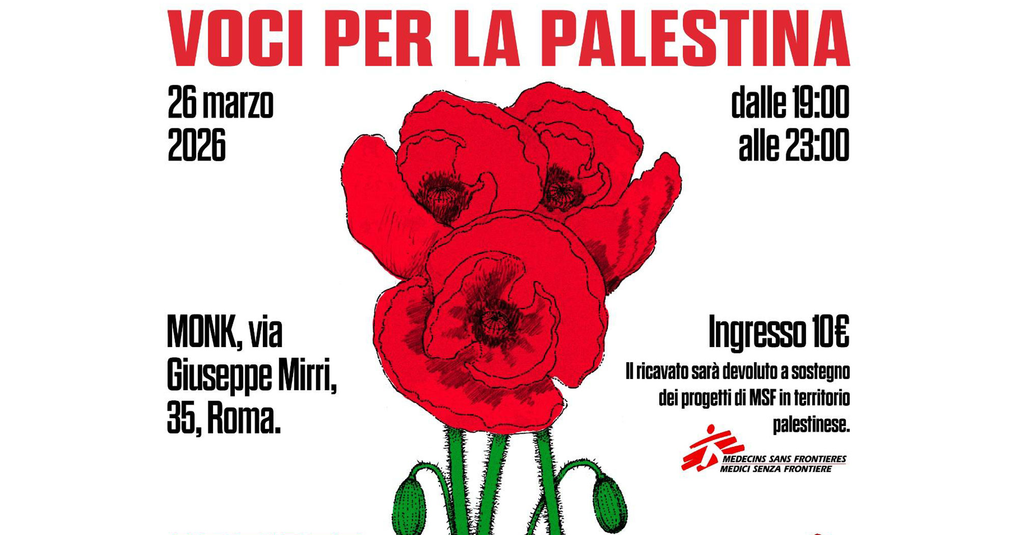 Voci per la Palestina. Monk - Roma